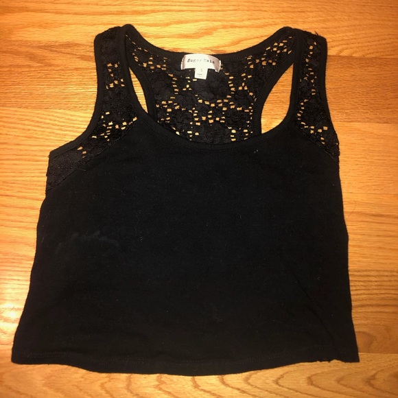 Black tank crop top - Picture 1 of 3